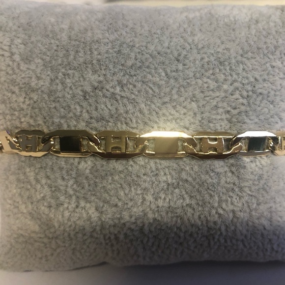 NEW Pretty Bird 18k Yellow Gold Plated Chunky H Link Bracelet - Picture 8 of 10